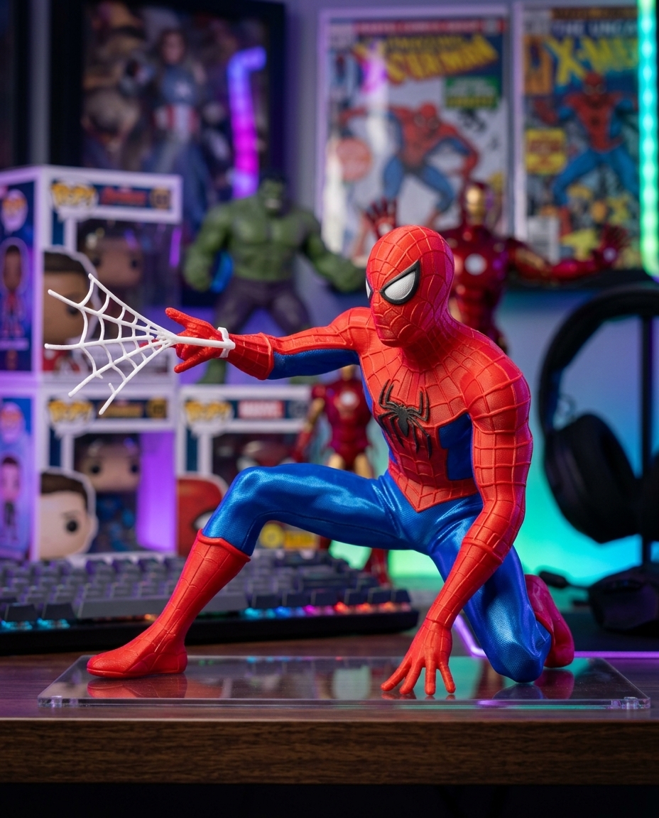 Spider-Man Teia — colecionável OrionLab impresso em 3D