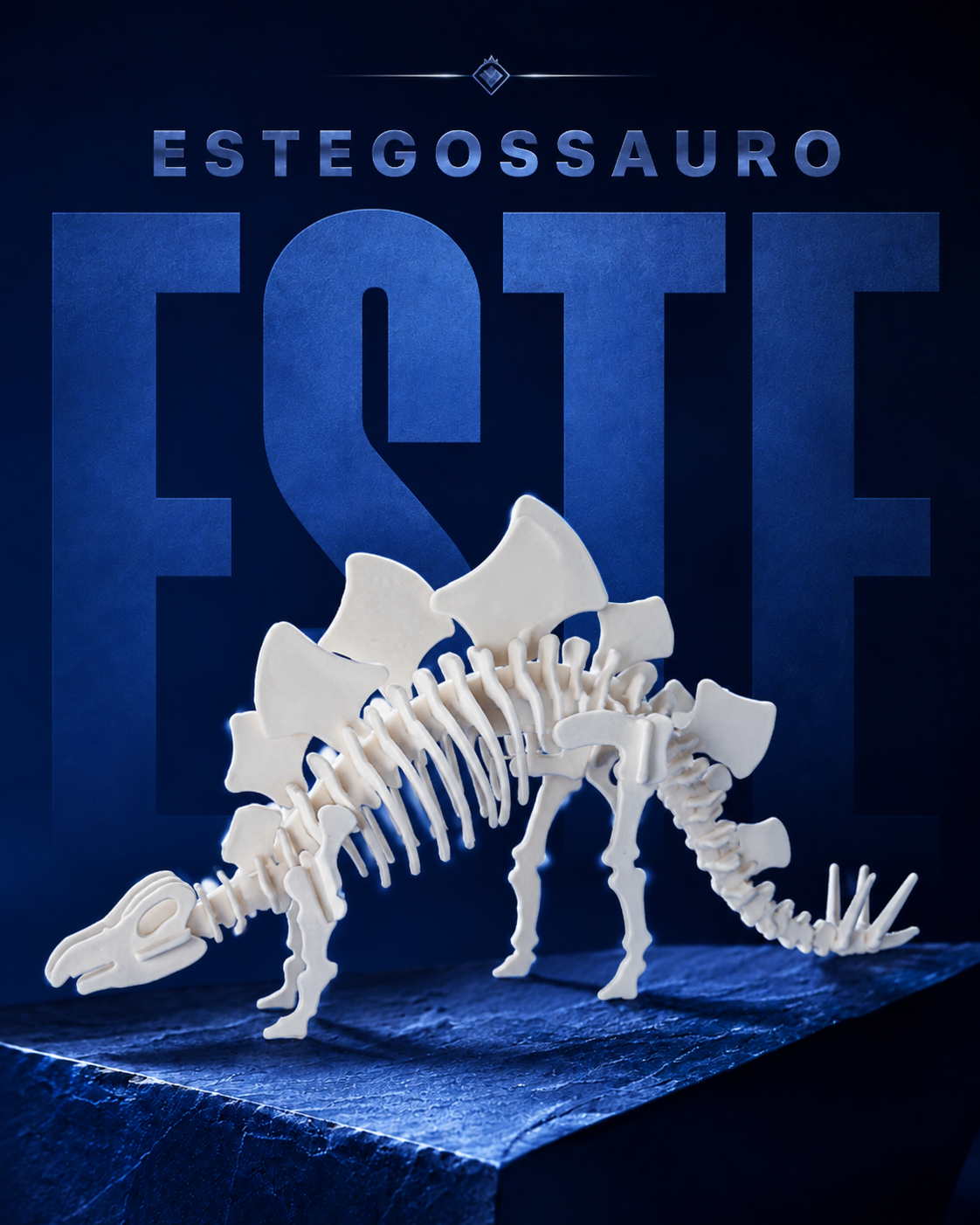 Estegossauro — colecionável OrionLab impresso em 3D