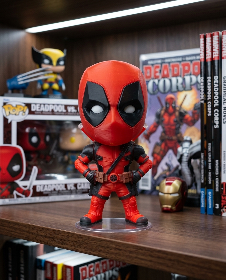 Deadpool Funko — colecionável OrionLab impresso em 3D