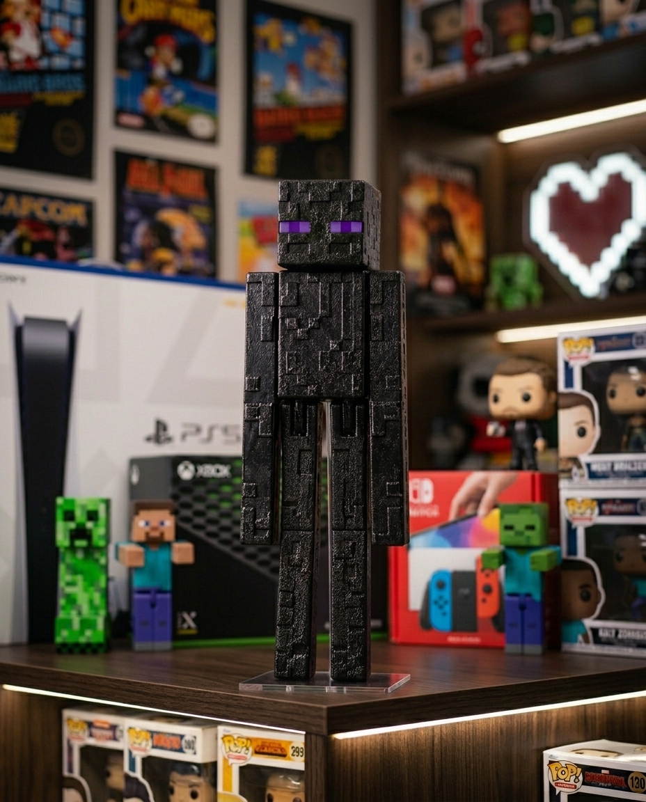 Enderman — colecionável OrionLab impresso em 3D