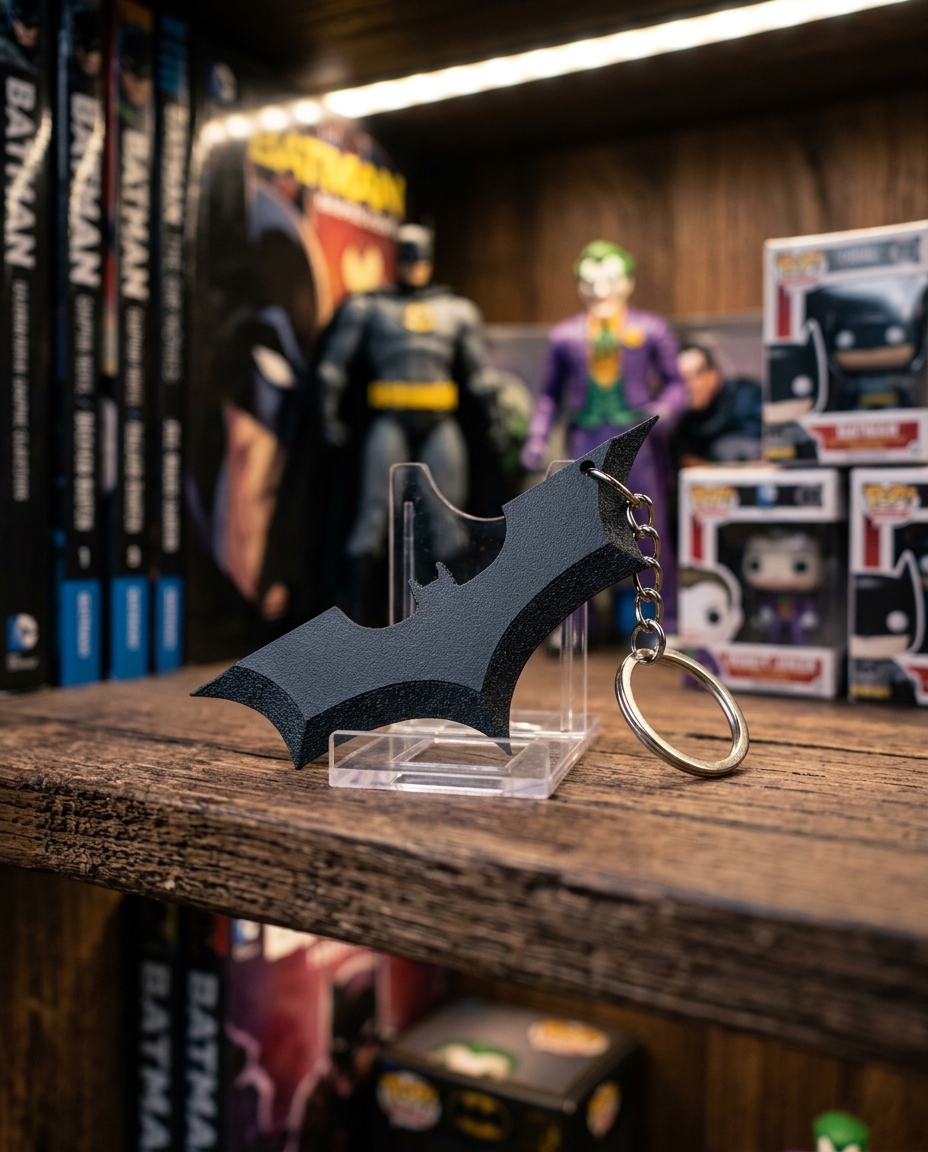 Chaveiro Logo Batman — colecionável OrionLab impresso em 3D