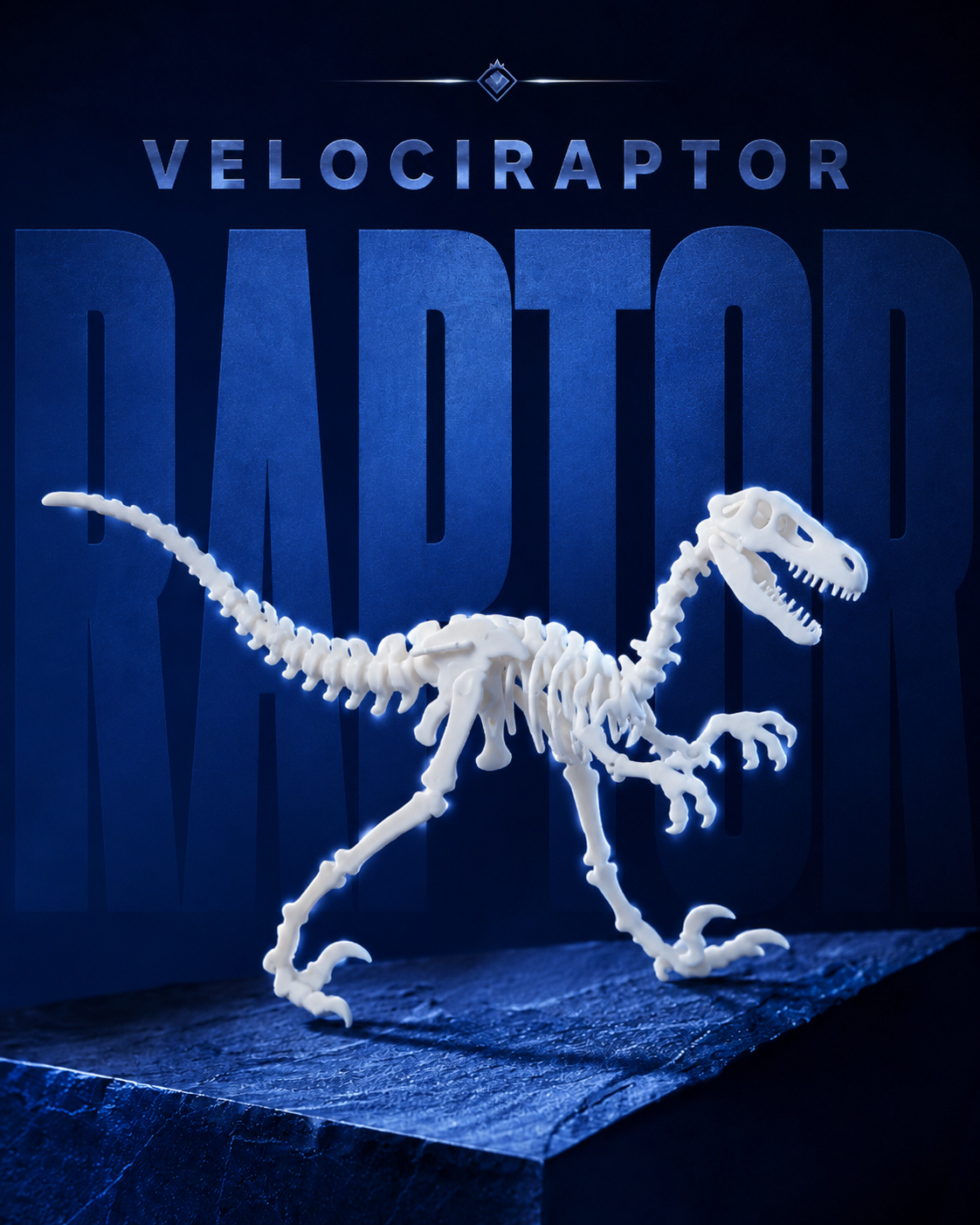 Velociraptor — colecionável OrionLab impresso em 3D