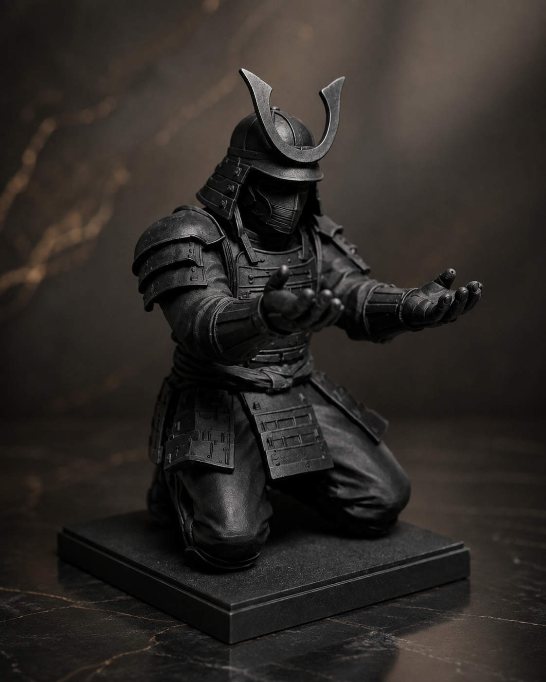 Samurai Guardião — Suporte de Caneta — colecionável OrionLab impresso em 3D