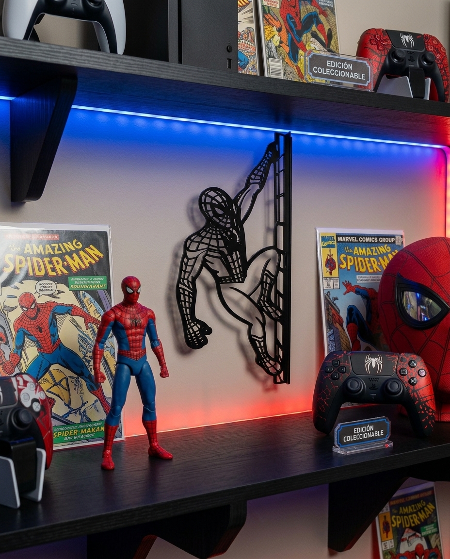Homem-Aranha 3D — Escalando — colecionável OrionLab impresso em 3D