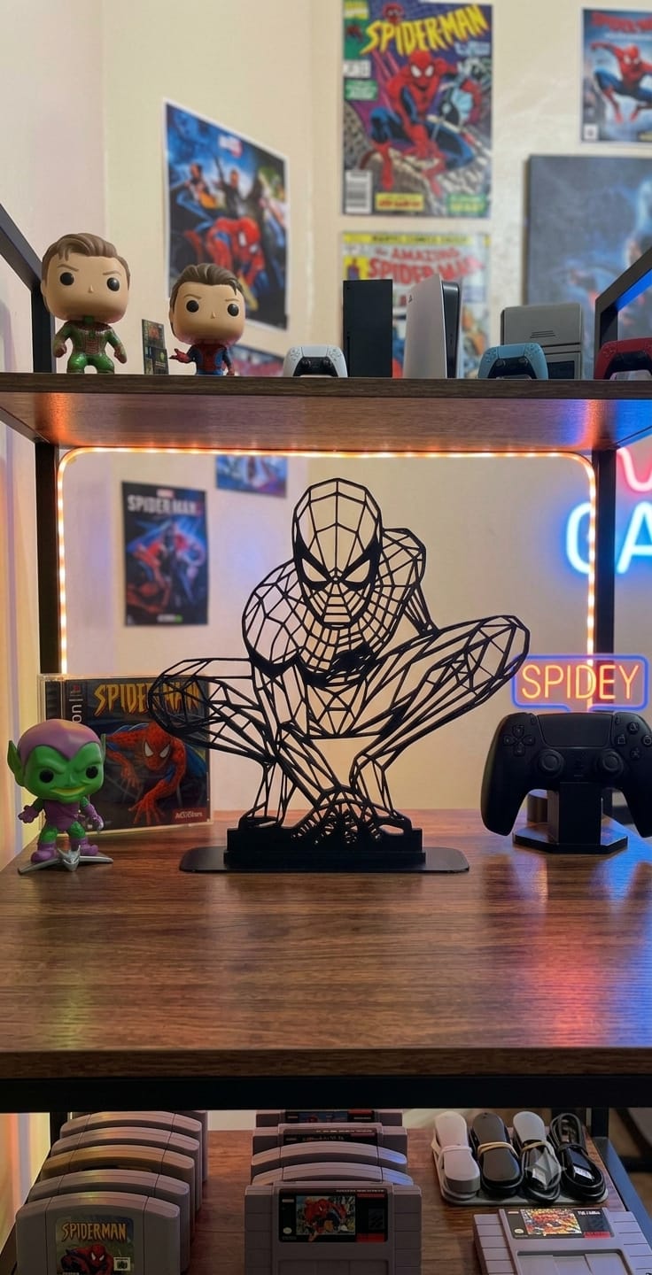 Homem-Aranha 3D — Pose Clássica — colecionável OrionLab impresso em 3D