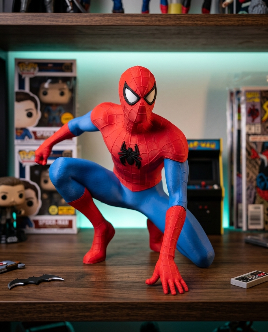 Boneco Homem-Aranha — colecionável OrionLab impresso em 3D