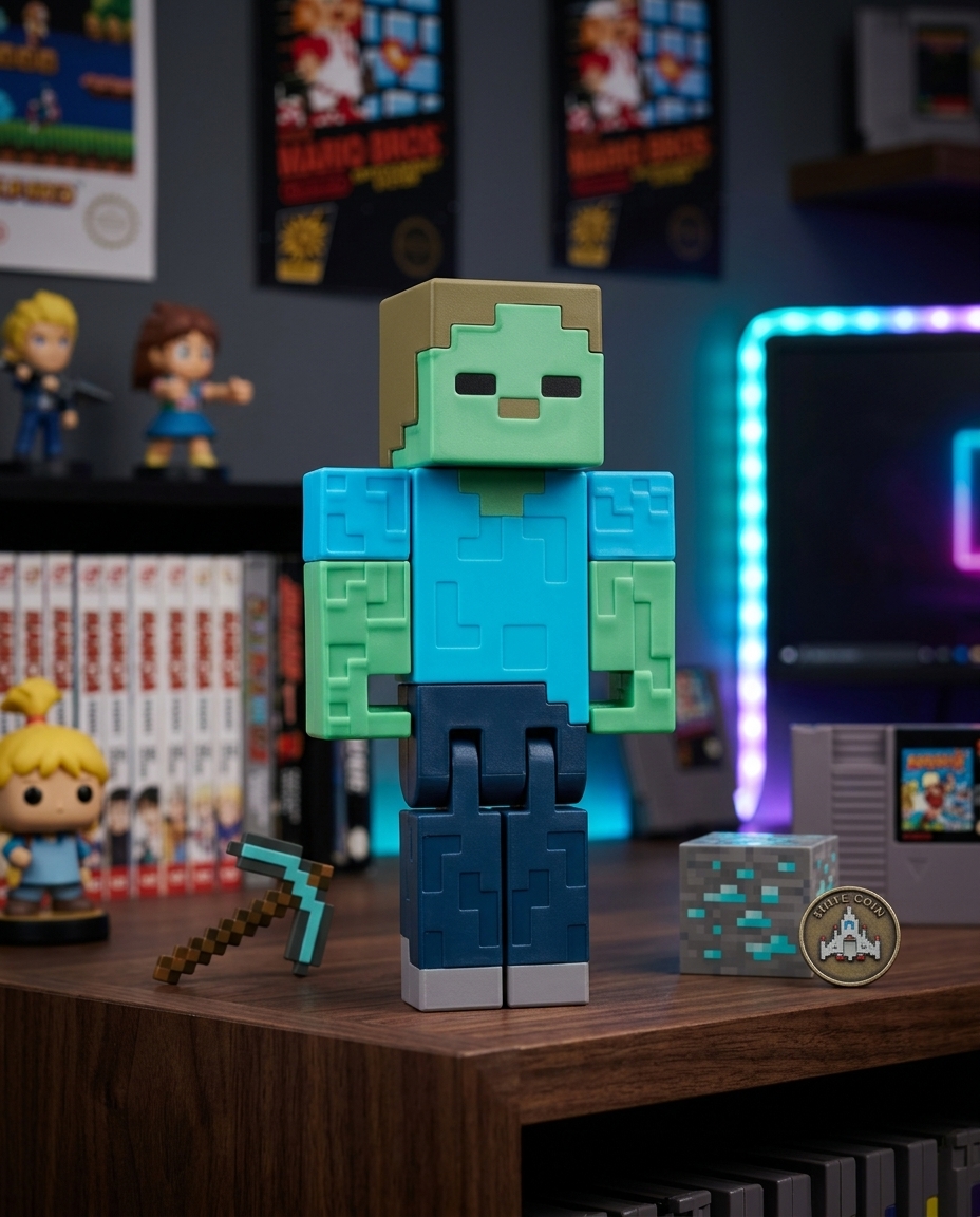 Steve Zombie — colecionável OrionLab impresso em 3D