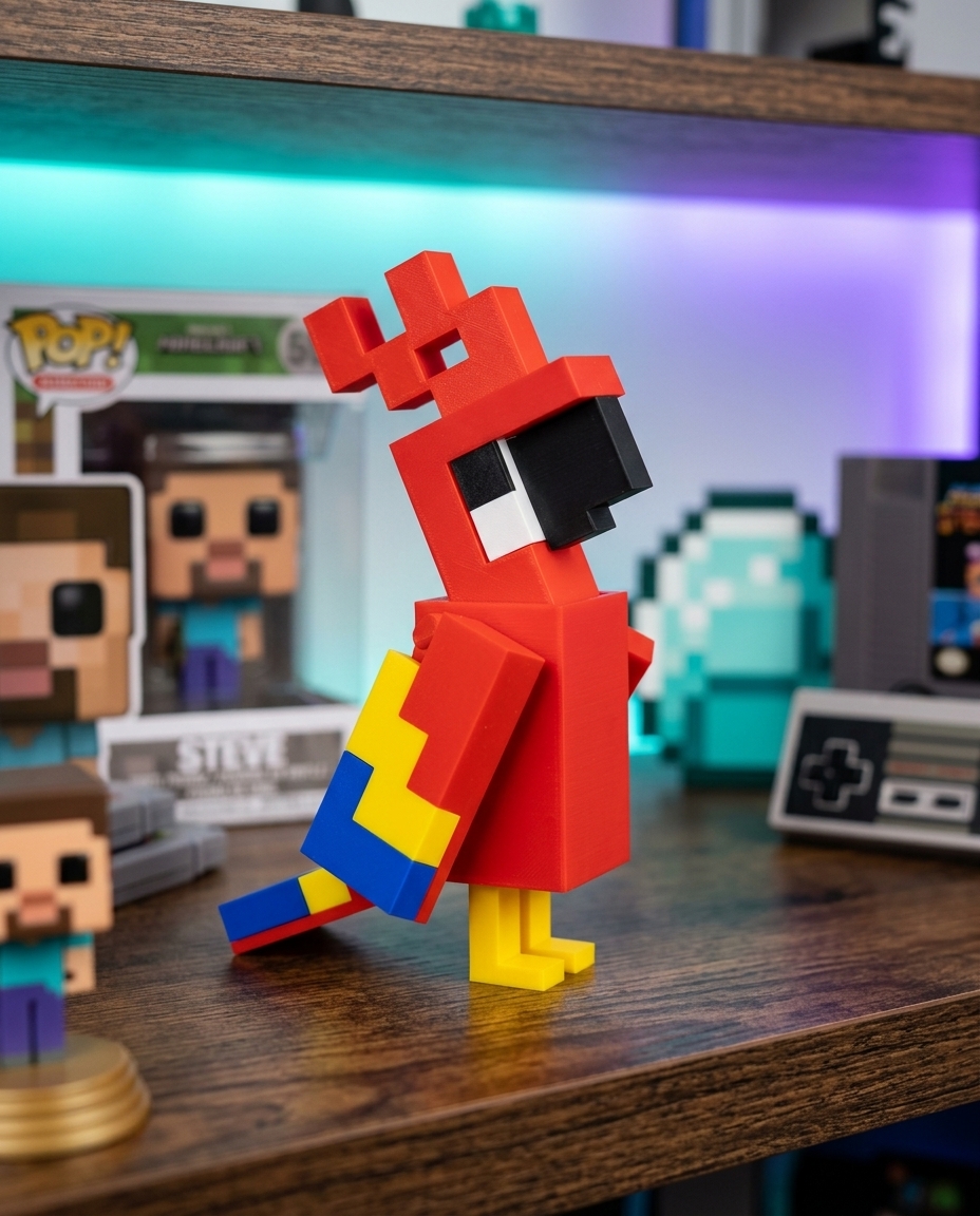 Papagaio — colecionável OrionLab impresso em 3D