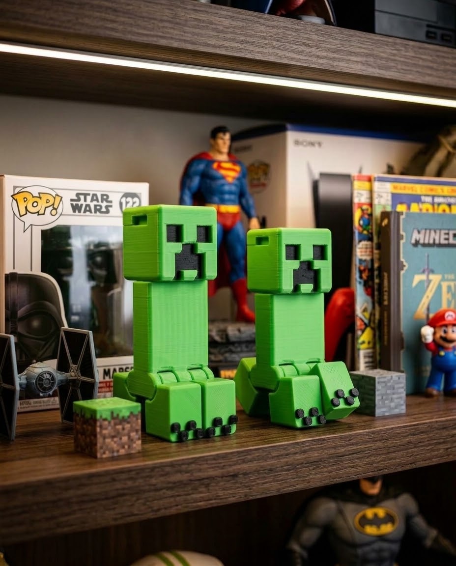 Creeper — colecionável OrionLab impresso em 3D