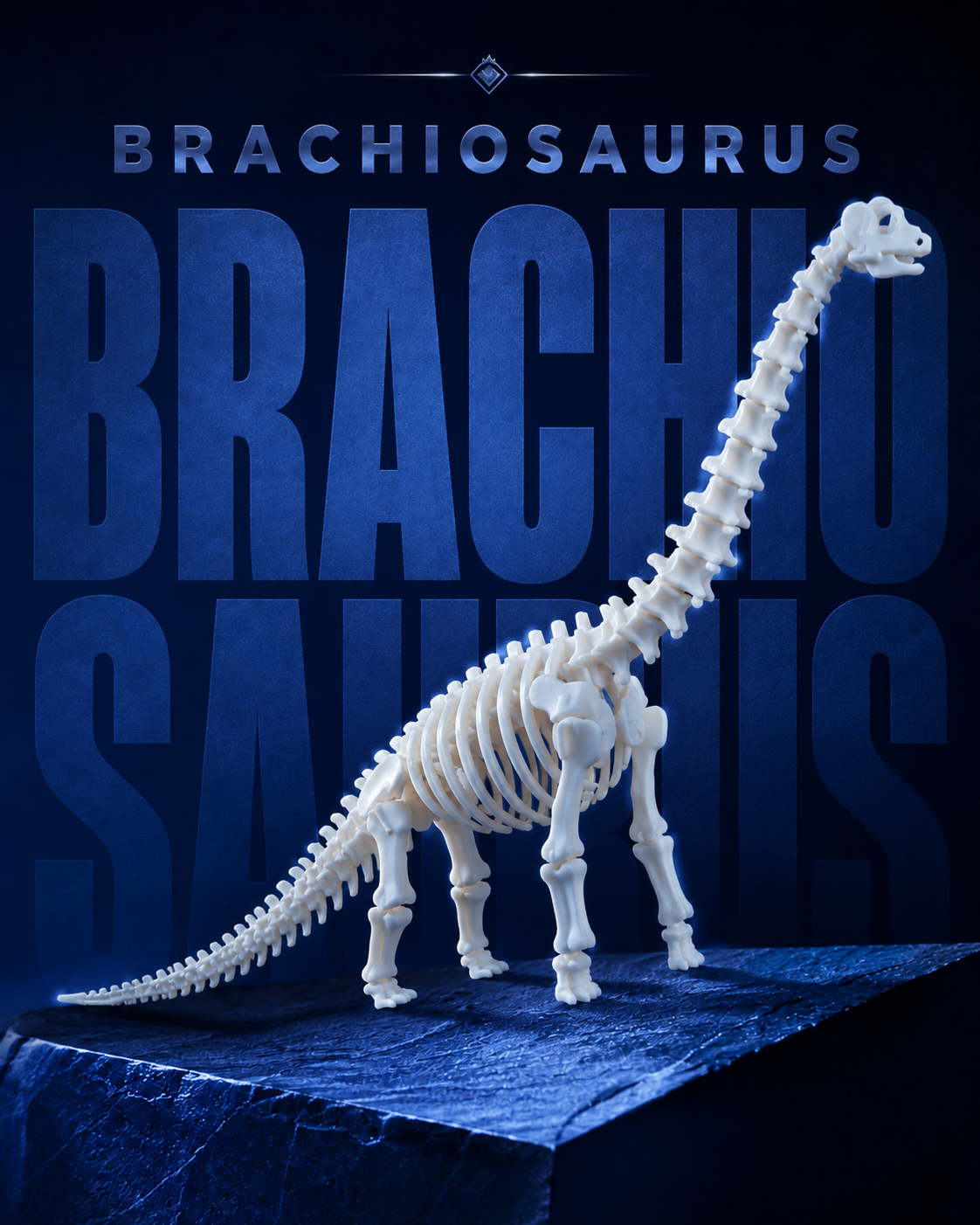 Brachiosaurus — colecionável OrionLab impresso em 3D